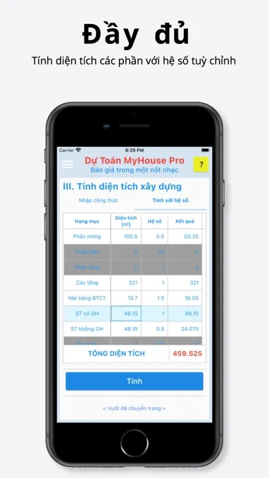صور Dự Toán MyHouse Pro