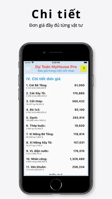 صور Dự Toán MyHouse Pro