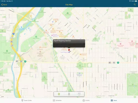 Capturas de tela do INS Denver 2020 iPad 