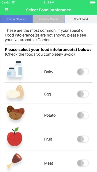 Carroll Food Intolerance স্ক্রিনশট