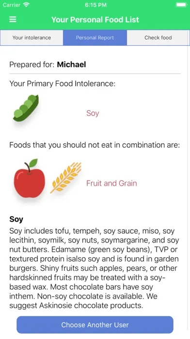 Carroll Food Intolerance স্ক্রিনশট