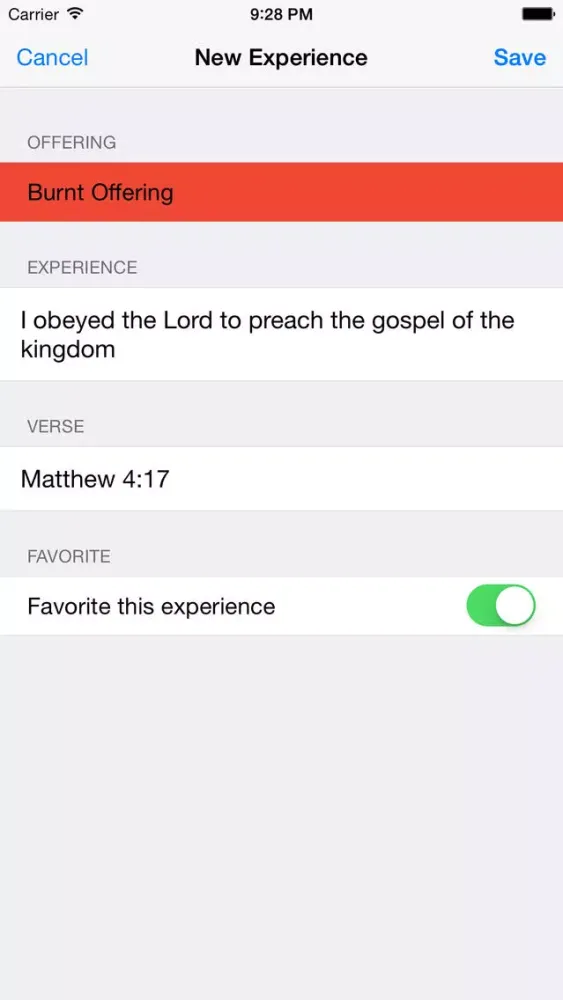 ภาพหน้าจอของ Experiences App