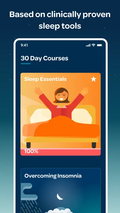 Capturas de tela do Sleep School: Insomnia Help
