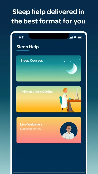 Capturas de tela do Sleep School: Insomnia Help