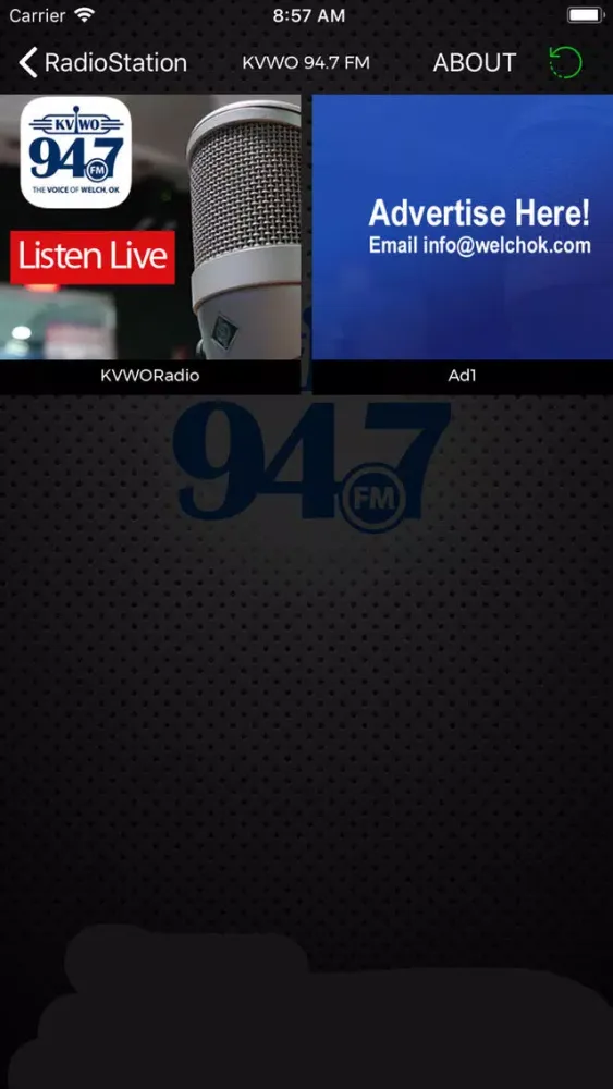 Capturas de pantalla de KVWO 94.7 FM
