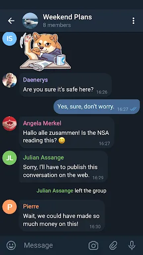 Telegram X應用截圖