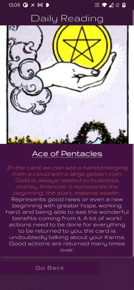 Tarot Daily: card reading Screenshots