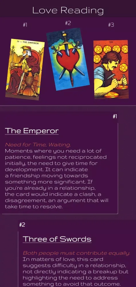 Tarot Daily: card reading Screenshots