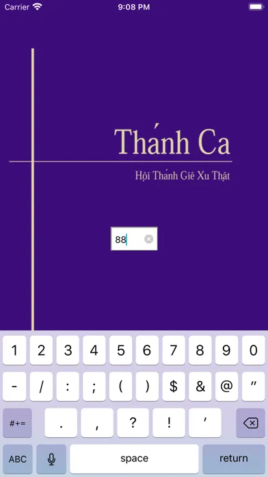 Ảnh chụp màn hình của Thánh Ca TJC
