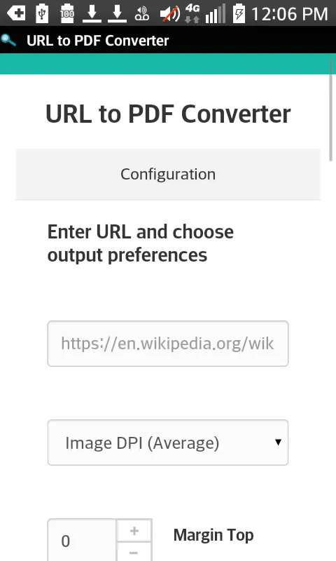 URL to PDF Converter应用截图