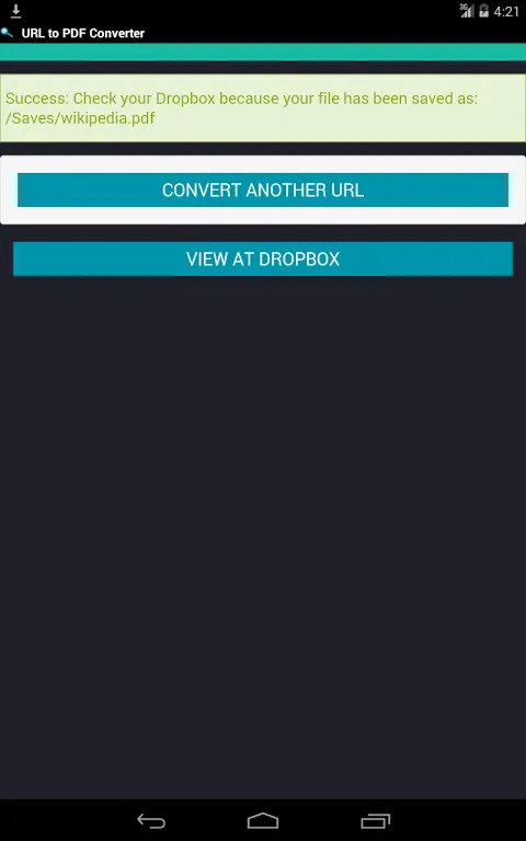 URL to PDF Converter应用截图