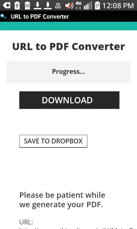 URL to PDF Converter应用截图