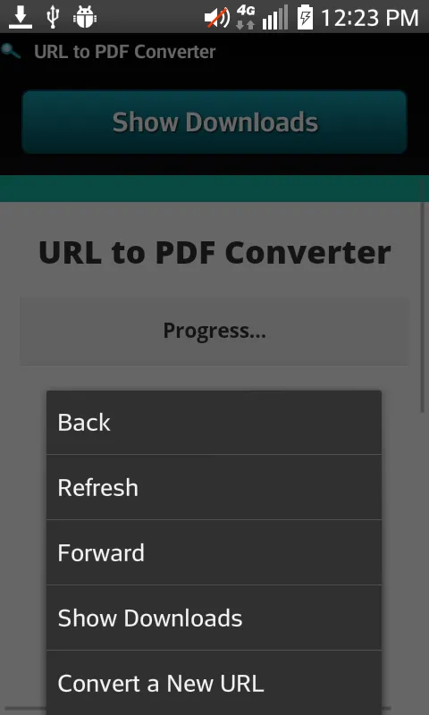 URL to PDF Converter应用截图