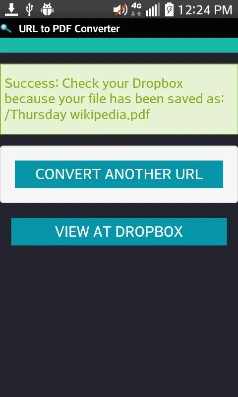 URL to PDF Converter应用截图