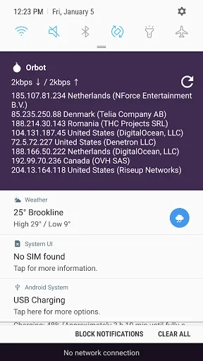 Tangkapan layar Orbot: Tor for Android