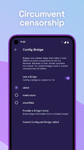 Capturas de tela do Tor Browser (Alpha)