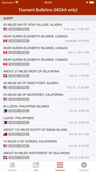 Captures d'écran de Earthquake - alerts and map