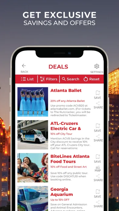 Discover Atlanta. Screenshots