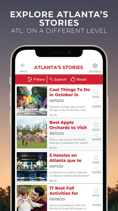 Discover Atlanta. Screenshots