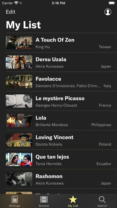 Capturas de pantalla de filmingo Arthouse Streaming