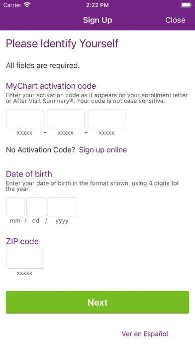 Screenshot di Trinity Health MyChart