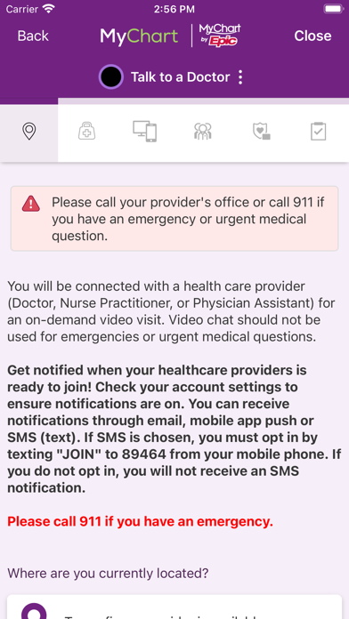 Trinity Health MyChart Ekran Görüntüleri
