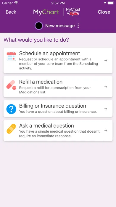 Screenshot di Trinity Health MyChart