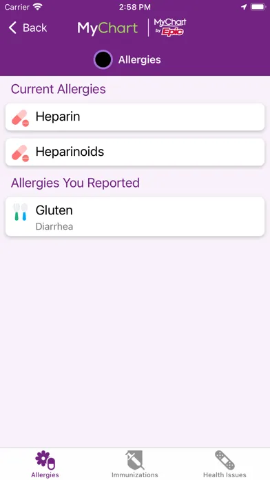 Screenshot di Trinity Health MyChart