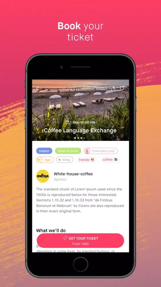 TRY - Activities & Events Screenshots