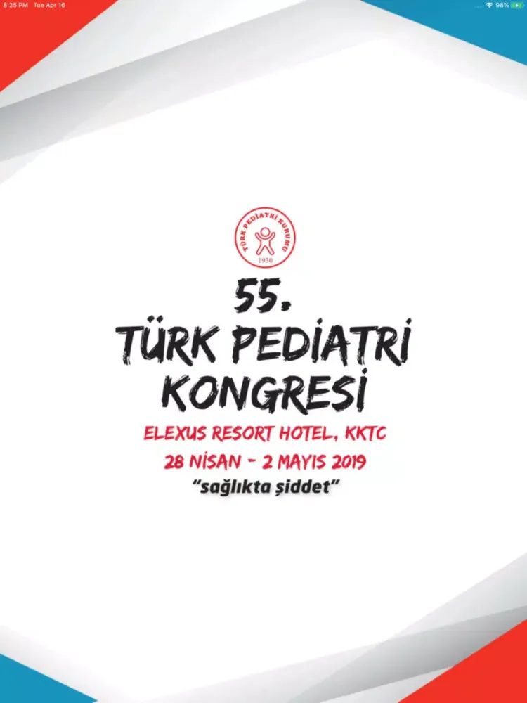 55. Türk Pediatri Kongresi iPad  스크린샷