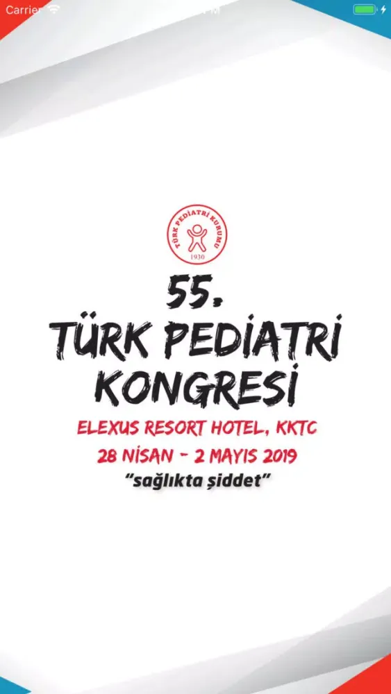55. Türk Pediatri Kongresi 스크린샷