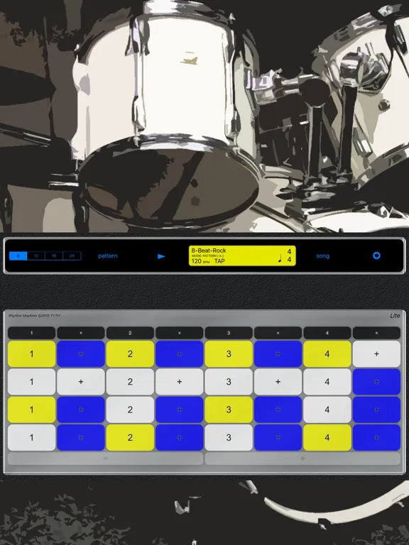 Скриншоты Rhythm Machine - Lite - The drum machine for practicing! iPad 