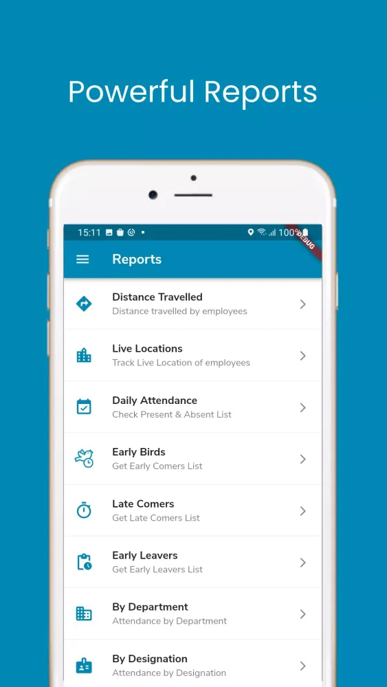 Скриншоты Employee Location tracking App