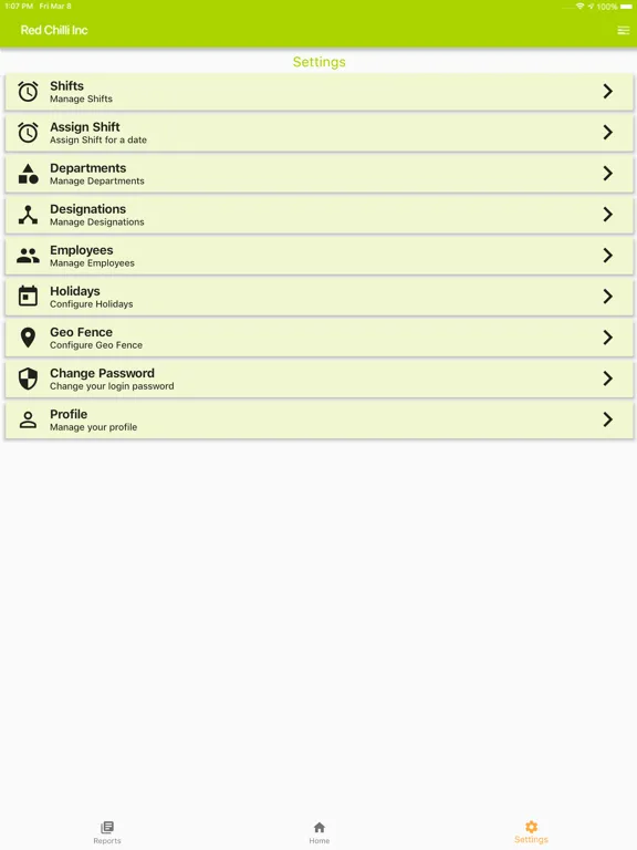 Screenshot di Shift management App iPad 