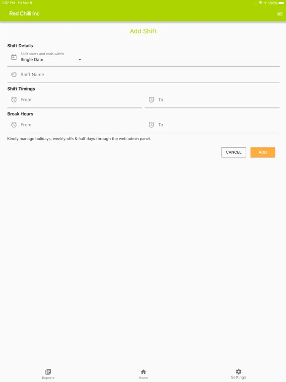 Screenshot di Shift management App iPad 