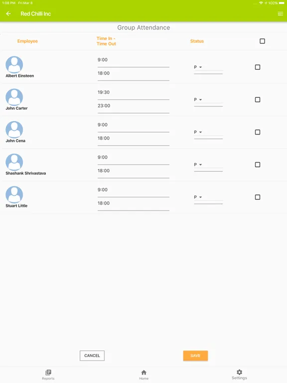 Screenshot di Shift management App iPad 