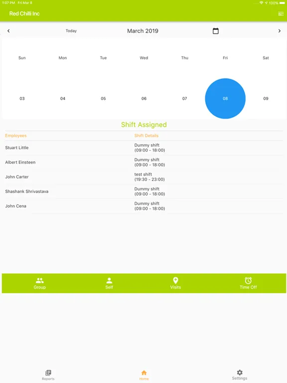 Screenshot di Shift management App iPad 