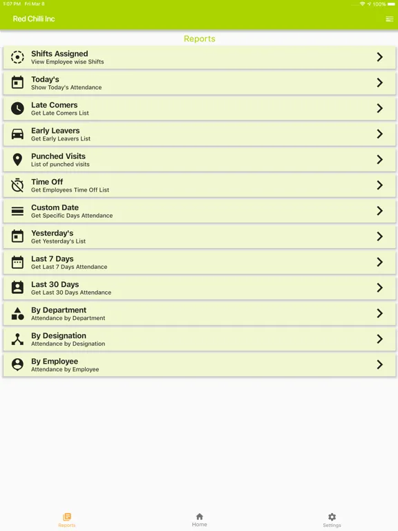 Screenshot di Shift management App iPad 