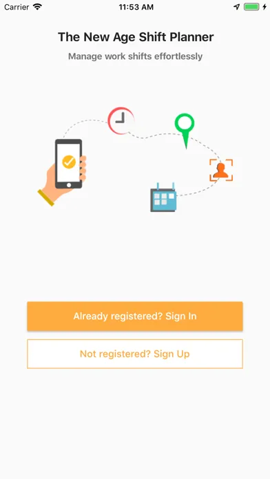 Screenshot di Shift management App