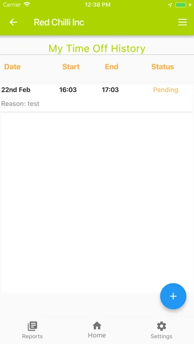 Screenshot di Shift management App