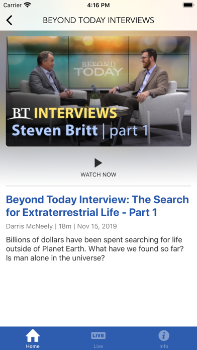Tangkapan layar Beyond Today Television