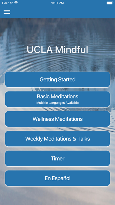 UCLA Mindful سکرین شاٹس