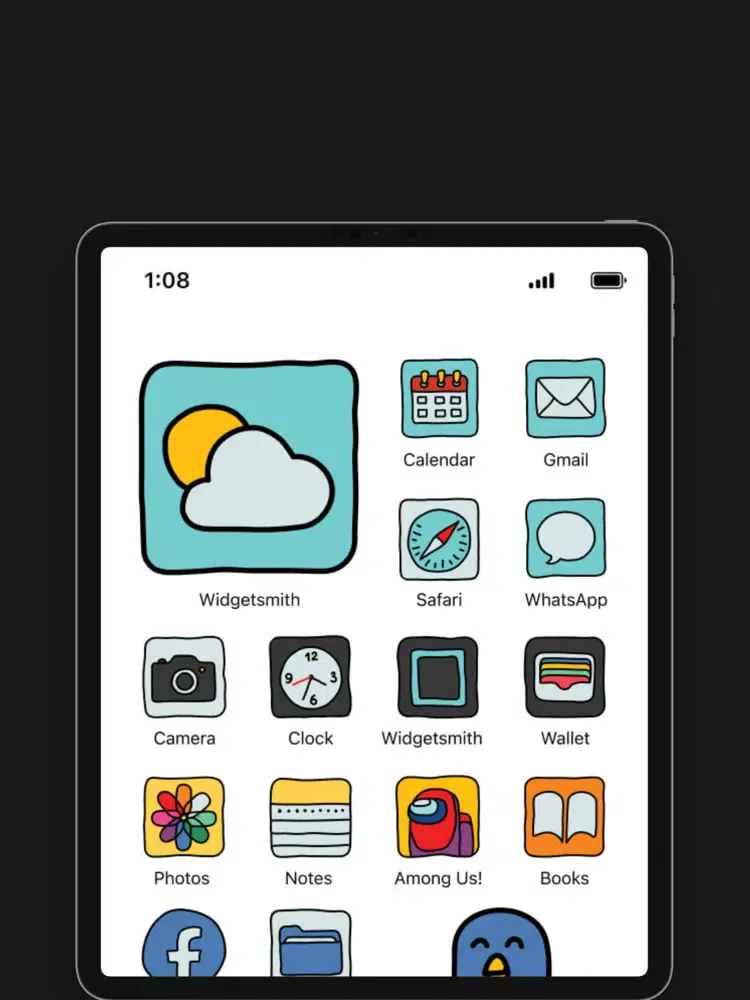 تصاویر Aesthetic Icon Changer Kit iPad 