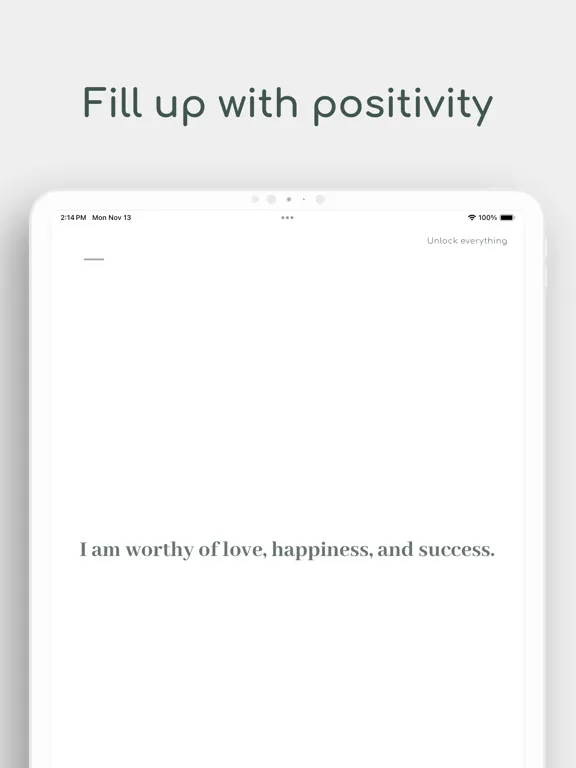 ภาพหน้าจอของ I am Daily Affirmations iPad