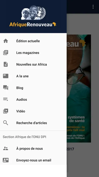 UN Africa Renewal Magazine Screenshots