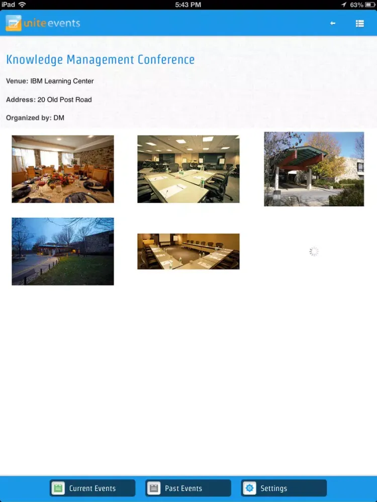 UNite Events iPad  Ekran Görüntüleri