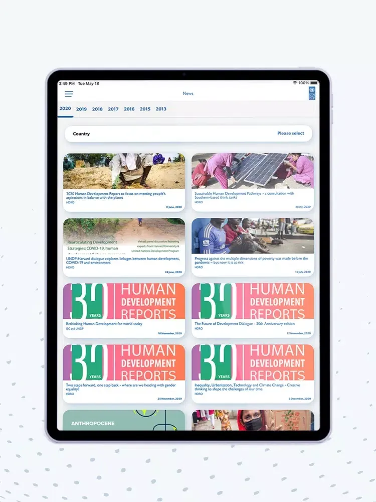 Capturas de pantalla de Human Development Report App iPad 