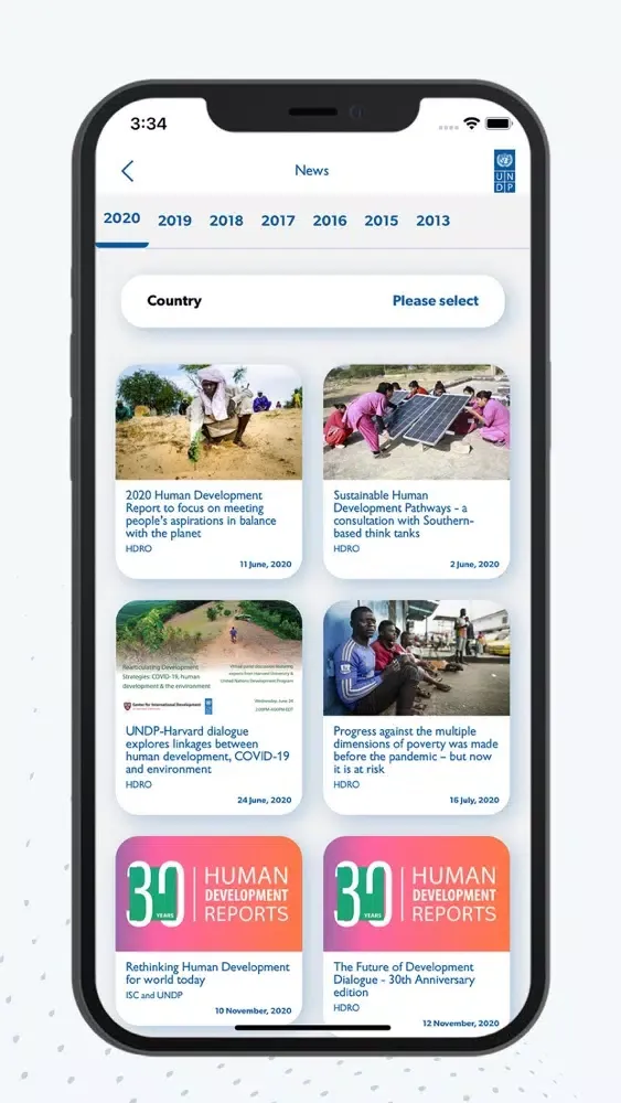 Capturas de pantalla de Human Development Report App