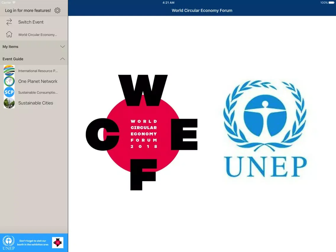 UN Environment Events iPad  স্ক্রিনশট