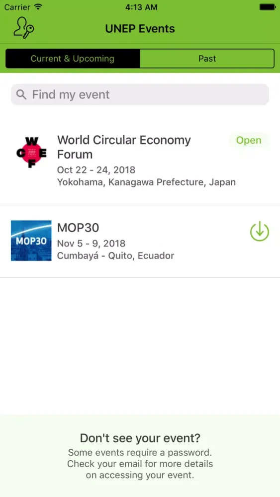 UN Environment Events স্ক্রিনশট